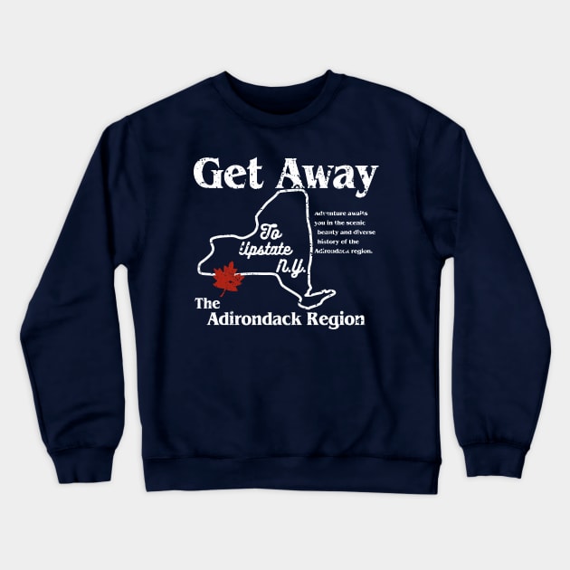 get away to upstate new york Crewneck Sweatshirt by cartogie